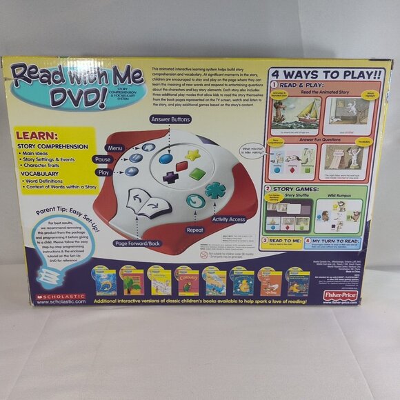 NEW Scholastic Fisher Price Read With Me DVD System Where The Wild Things Are - Picture 14 of 16